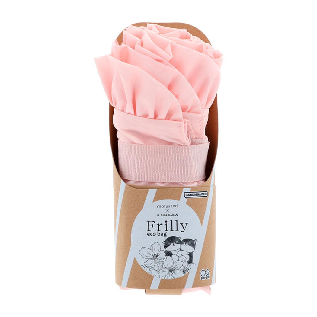 モフサンドx日比谷花壇 エコバッグ エコバッグ Frilly ピンク mofusand サンスター文具 お買い物かばん キャラクター グッズ シネマコレクション