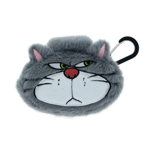 シンデレラ ミニポーチ カラビナ付きふわミニポーチ KLB ルシファー ディズニー サンスター文具 小物入れ ねこ キャラクター グッズ シネマコレクション