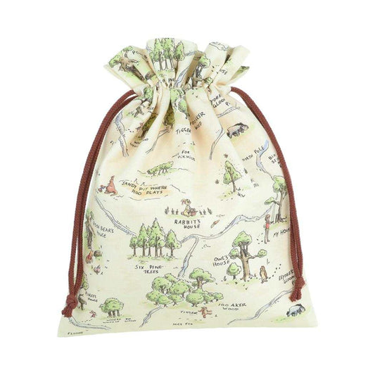 くまのプーさん 巾着袋 巾着袋 Winnie the Pooh 10 ウッド ディズニー サンスター文具