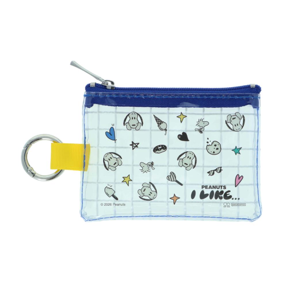 スヌーピー ミニポーチ クリアミニポーチ PEANUTS I LIKE チラシ ピーナッツ サンスター文具