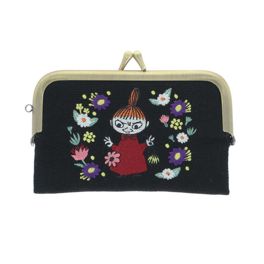ムーミン ミニポーチ 刺繍がま口ケース リトルミイ 北欧 サンスター文具