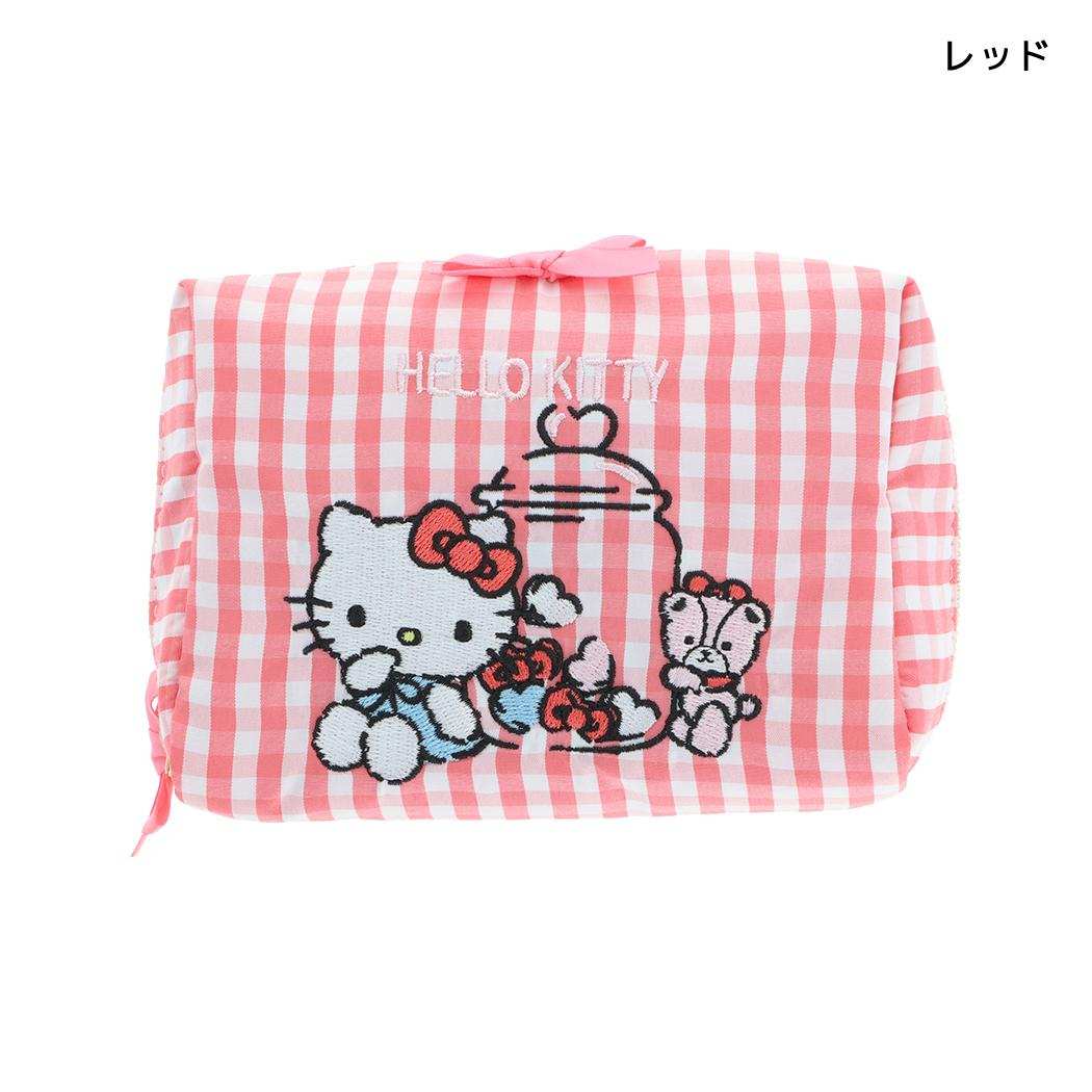 ハローキティ ペンケース ペンポーチ レッド サンリオ サンスター文具