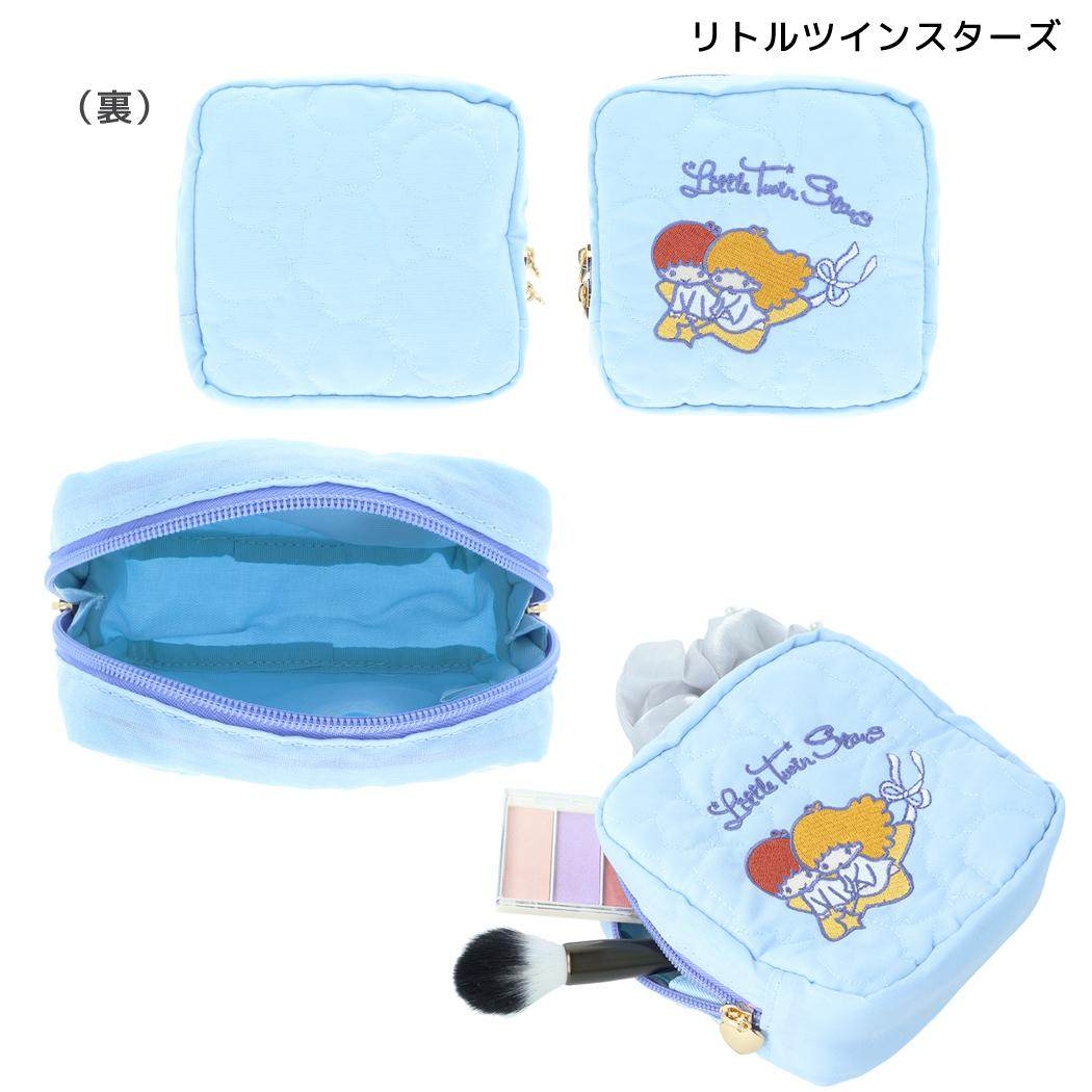 サンリオキャラクターズ コスメポーチ キルティングポーチ レトロ リトルツインスターズ Sanrio サンスター文具