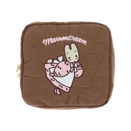 サンリオキャラクターズ コスメポーチ キルティングポーチ レトロ マロンクリーム Sanrio サンスター文具