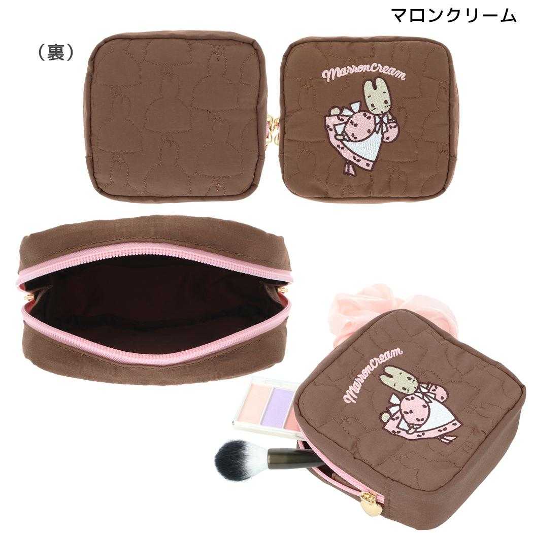サンリオキャラクターズ コスメポーチ キルティングポーチ レトロ マロンクリーム Sanrio サンスター文具