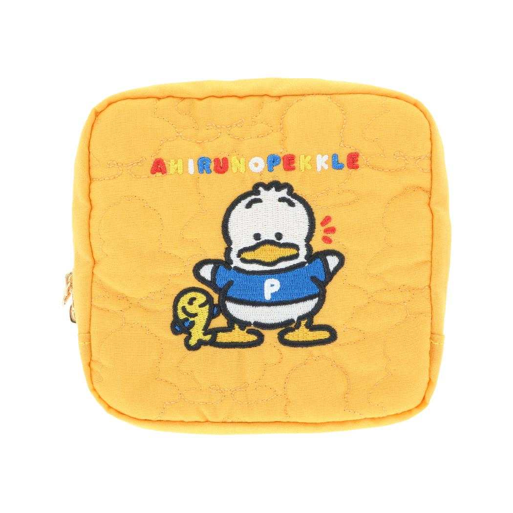 サンリオキャラクターズ コスメポーチ キルティングポーチ レトロ あひるのペックル Sanrio サンスター文具