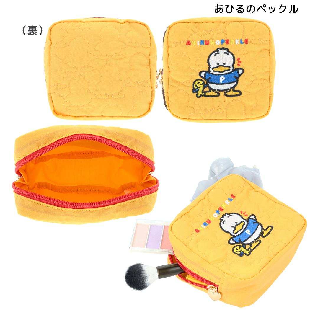 サンリオキャラクターズ コスメポーチ キルティングポーチ レトロ あひるのペックル Sanrio サンスター文具