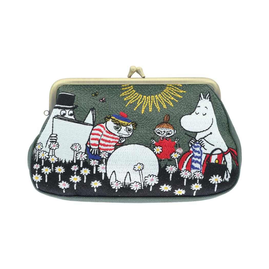 ムーミン 筆箱 畳刺繍ペンポーチ がま口 New Life Collection 仲間 北欧 サンスター文具