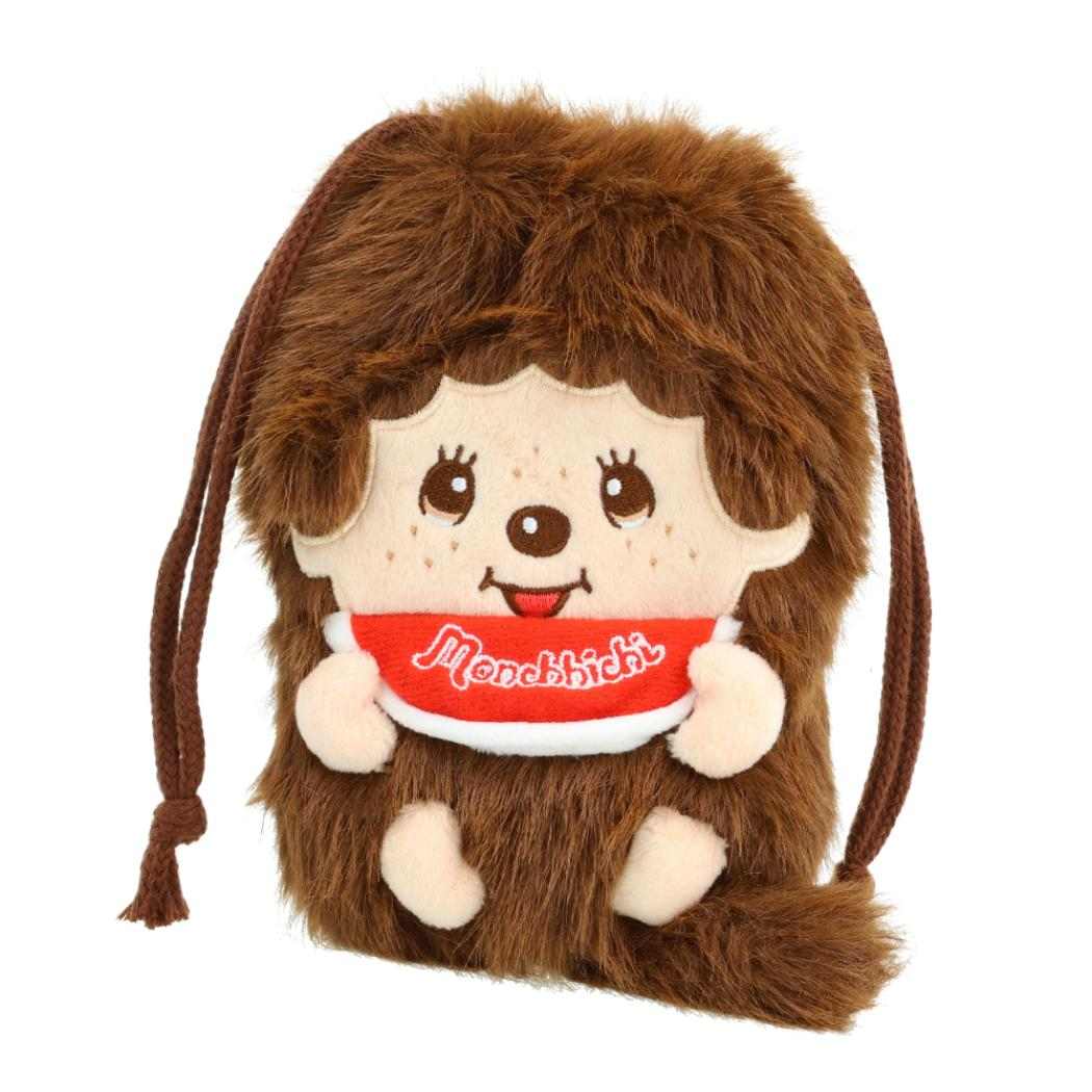 モンチッチ 巾着袋 ぬいぐるみきんちゃくポーチ モンチッチくん サンスター文具