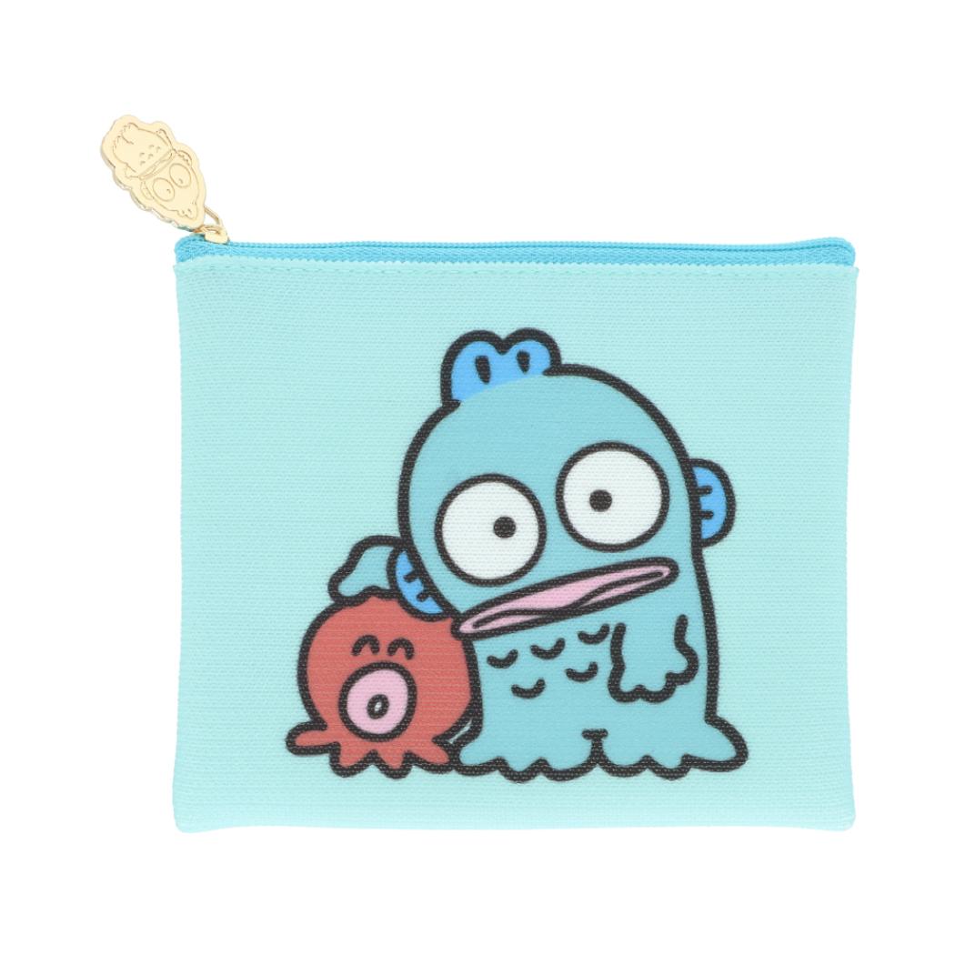 サンリオキャラクターズ 平ポーチ フラットニットポーチ ハンギョドン Sanrio サンスター文具
