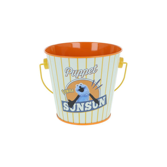パペットスンスン 卓上収納 ブリキペンスタンド イエロー PUPPET SUNSUN サンスター文具 ペン立て キャラクター グッズ シネマコレクション