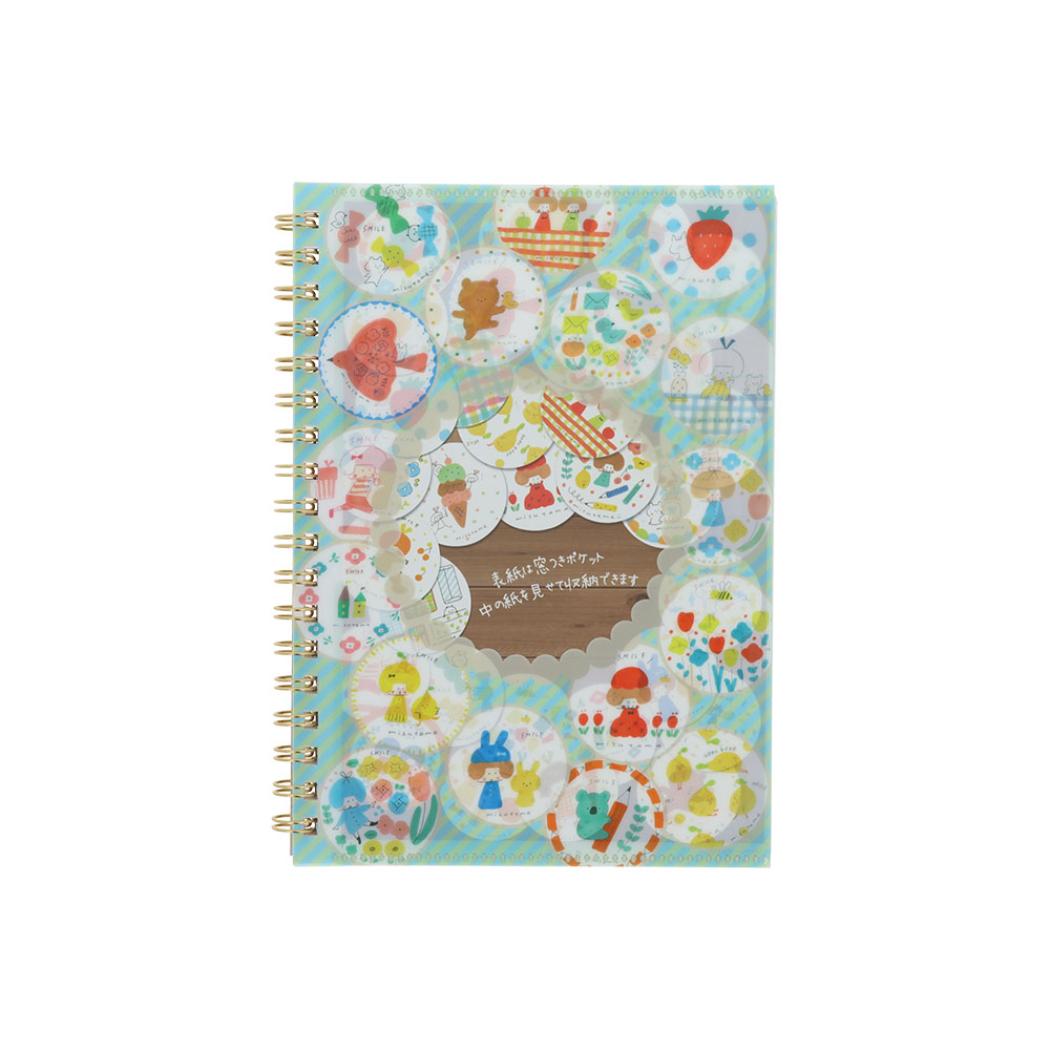 mizutama リングノート ポケットリングノート ミントグリーン サンスター文具 新学期準備文具 日本製 かわいい グッズ メール便可 シネマコレクション