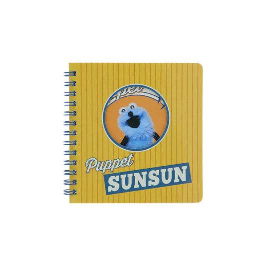 パペットスンスン リングノート 窓付きスクエアリングノート イエロー PUPPET SUNSUN サンスター文具 かわいい 日本製 キャラクター グッズ メール便可 シネマコレクション