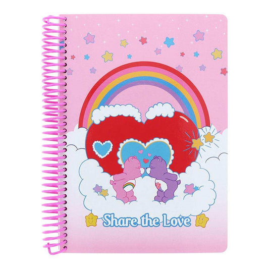 ケアベア リングノート プラリングノートB6 ピンク CareBears サンスター文具 新学期準備文具 キャラクター グッズ メール便可 シネマコレクション