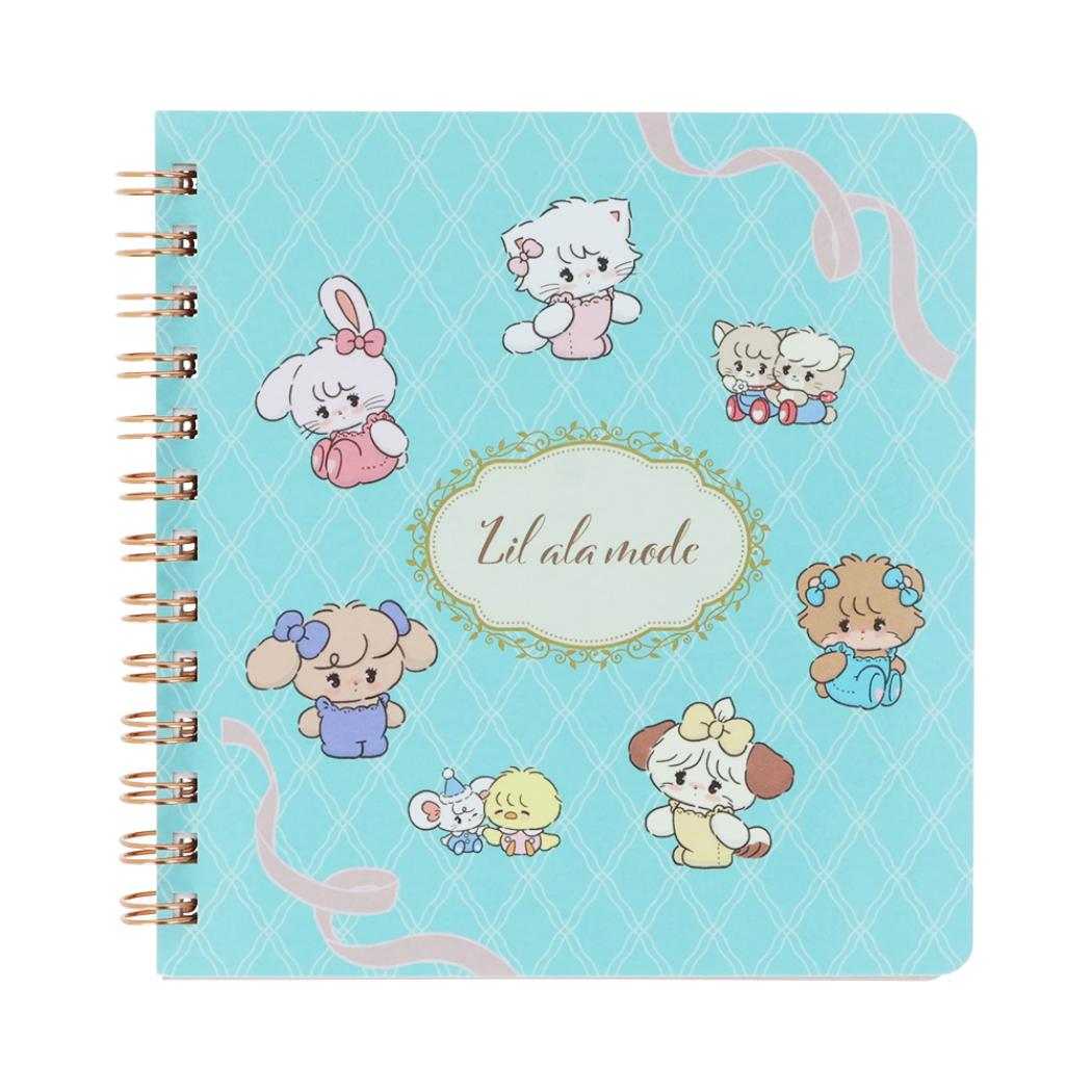 Lil ala mode リングノート スクエアリングノート ミント リルアラモード サンスター文具 学校 オフィス 新学期準備文具 日本製 キャラクター グッズ メール便可 シネマコレクション