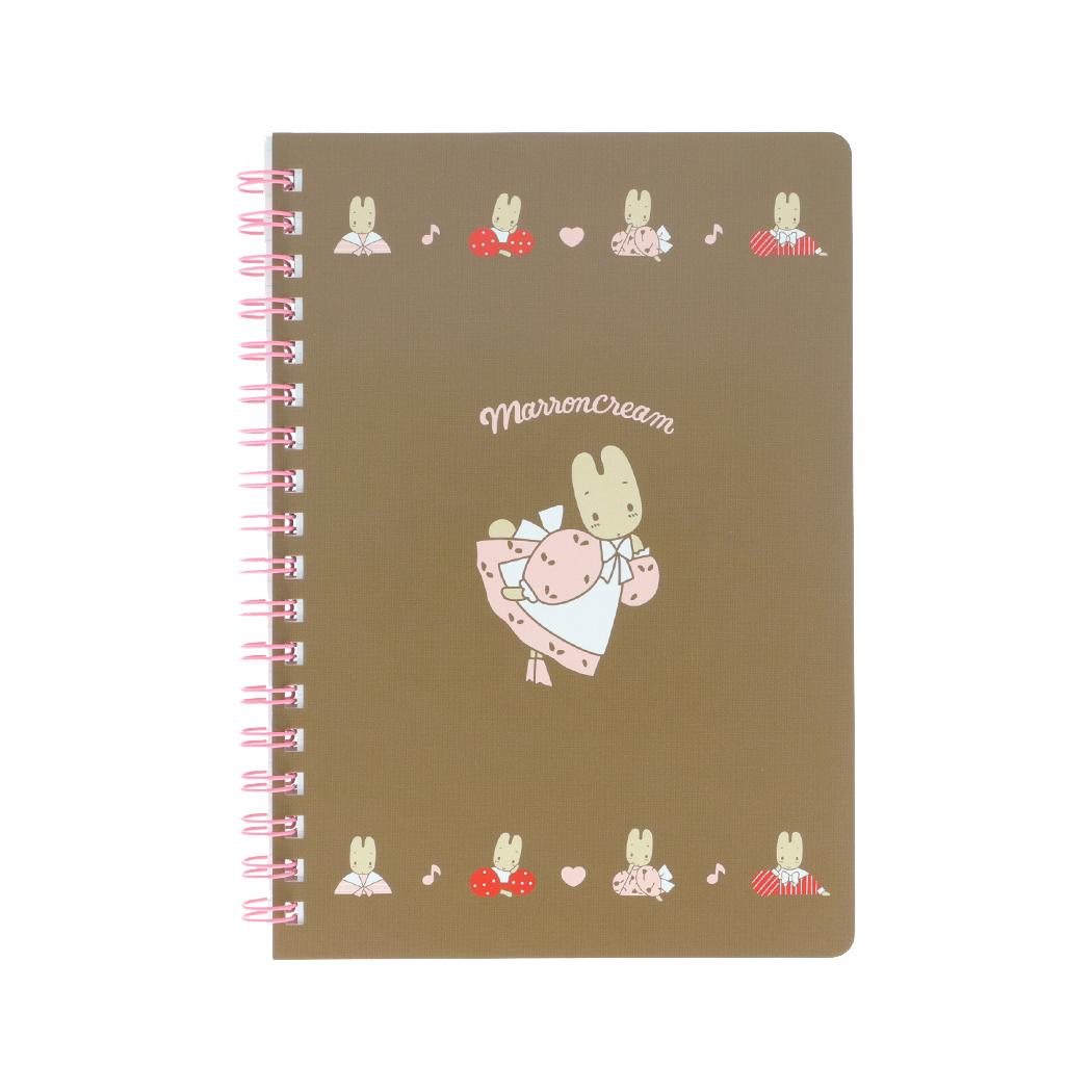 サンリオキャラクターズ 方眼ノート Wリングノート B6 レトロ マロンクリーム Sanrio サンスター文具