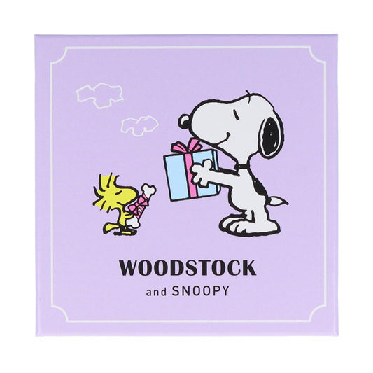 ウッドストック&スヌーピー メモ帳 箱入りメモ バイオレット ピーナッツ サンスター文具 プレゼント かわいい キャラクター グッズ メール便可 シネマコレクション