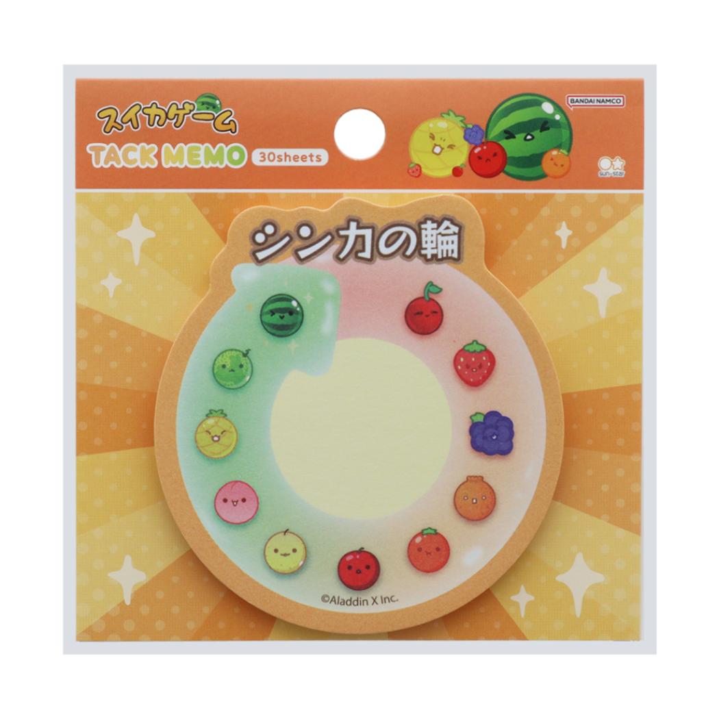 スイカゲーム 付箋 ダイカット付箋 D サンスター文具 ふせん 新学期準備文具 事務用品 キャラクター グッズ メール便可 シネマコレクション