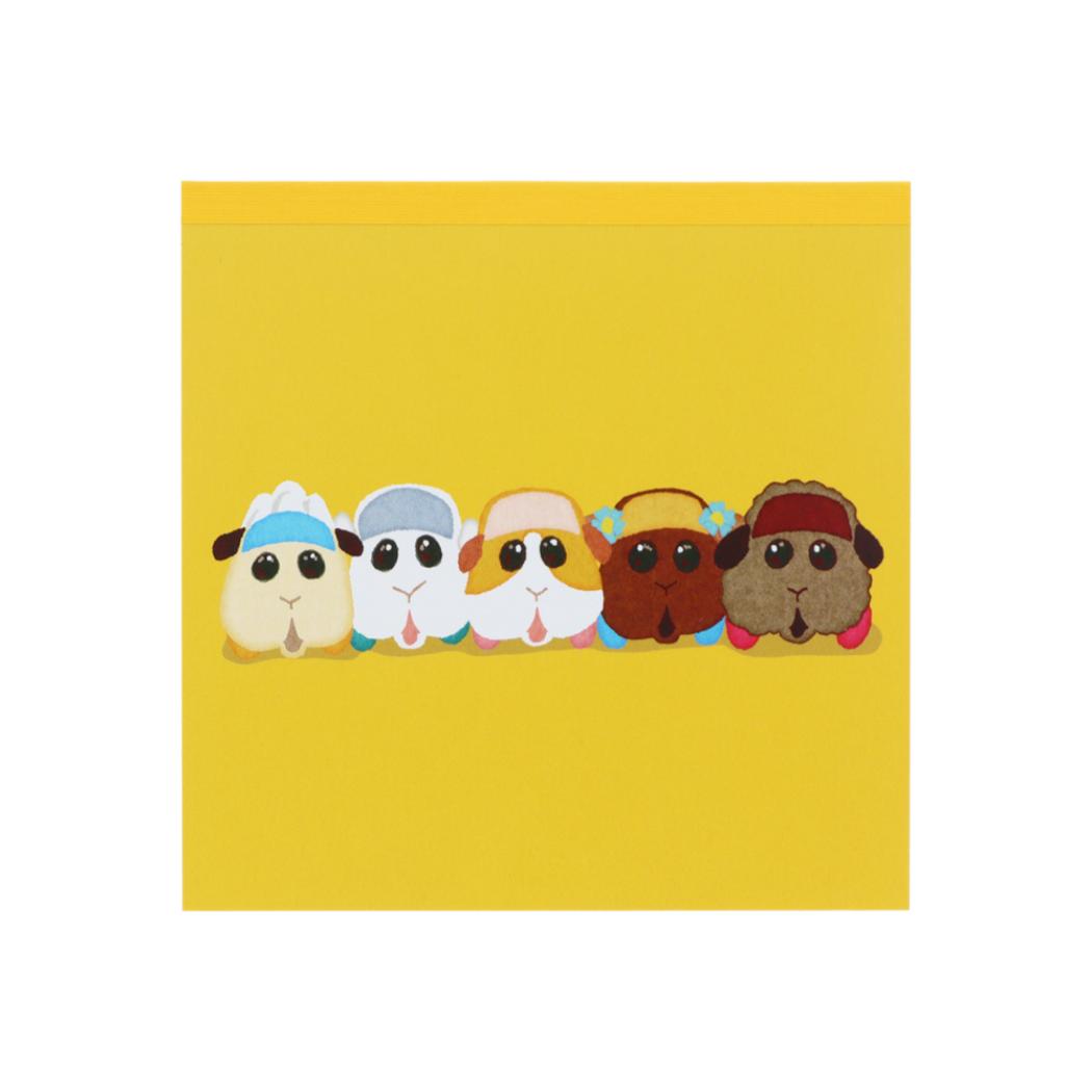 PUIPUIモルカー メモ帳 スクエアメモ B 新入学 サンスター文具 新学期準備文具 かわいい キャラクター グッズ メール便可 シネマコレクション