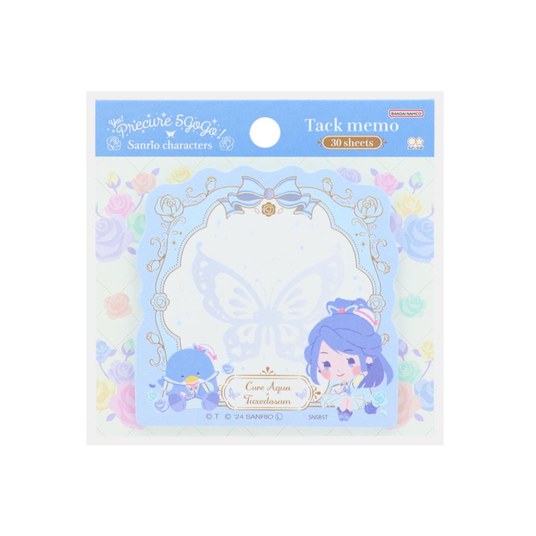 Yes！プリキュア5GoGo！xサンリオキャラクターズ 付箋 ダイカット付箋 キュアアクア サンスター文具 新学期準備文具 キャラクター グッズ メール便可 シネマコレクション