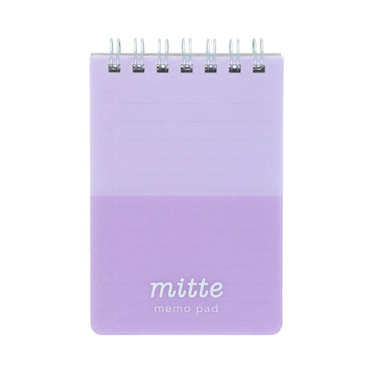メモ帳 Wリングメモ mitte ラベンダー サンスター文具 新学期準備文具 シンプル グッズ メール便可 シネマコレクション
