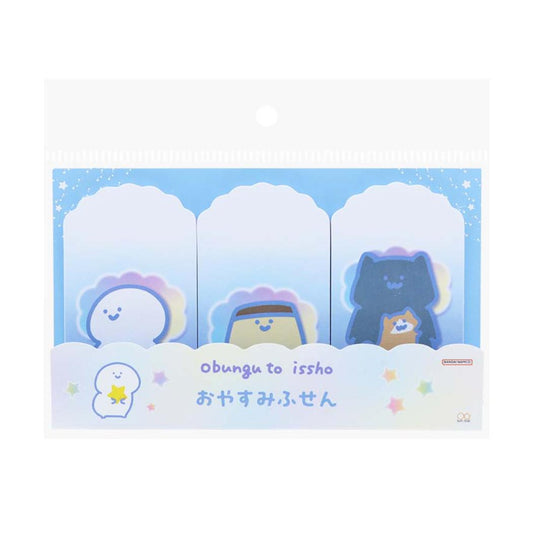 お文具といっしょ 付箋 おやすみふせん ふわふわナイト サンスター文具 新学期準備文具 かわいい キャラクター グッズ メール便可 シネマコレクション