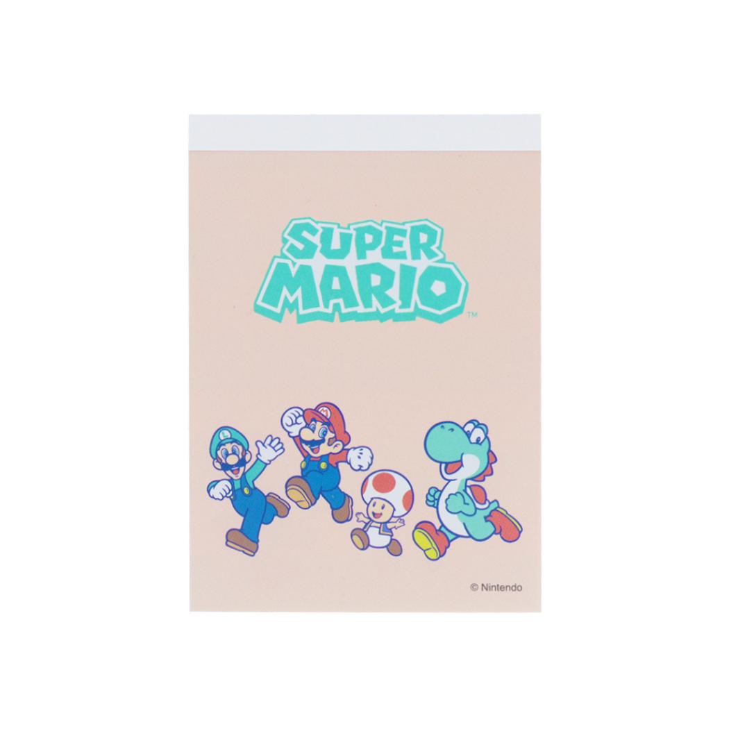 スーパーマリオブラザーズ メモ帳 メモミニ 味方 新入学 サンスター文具 新学期準備文具 キャラクター グッズ メール便可 シネマコレクション
