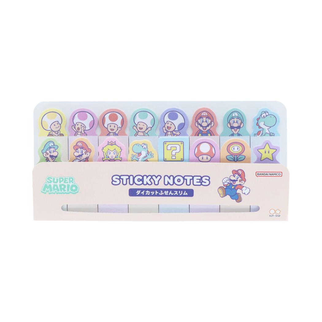 スーパーマリオブラザーズ 付せん ダイカット付箋スリム 味方 新入学 サンスター文具 新学期準備文具 キャラクター グッズ メール便可 シネマコレクション