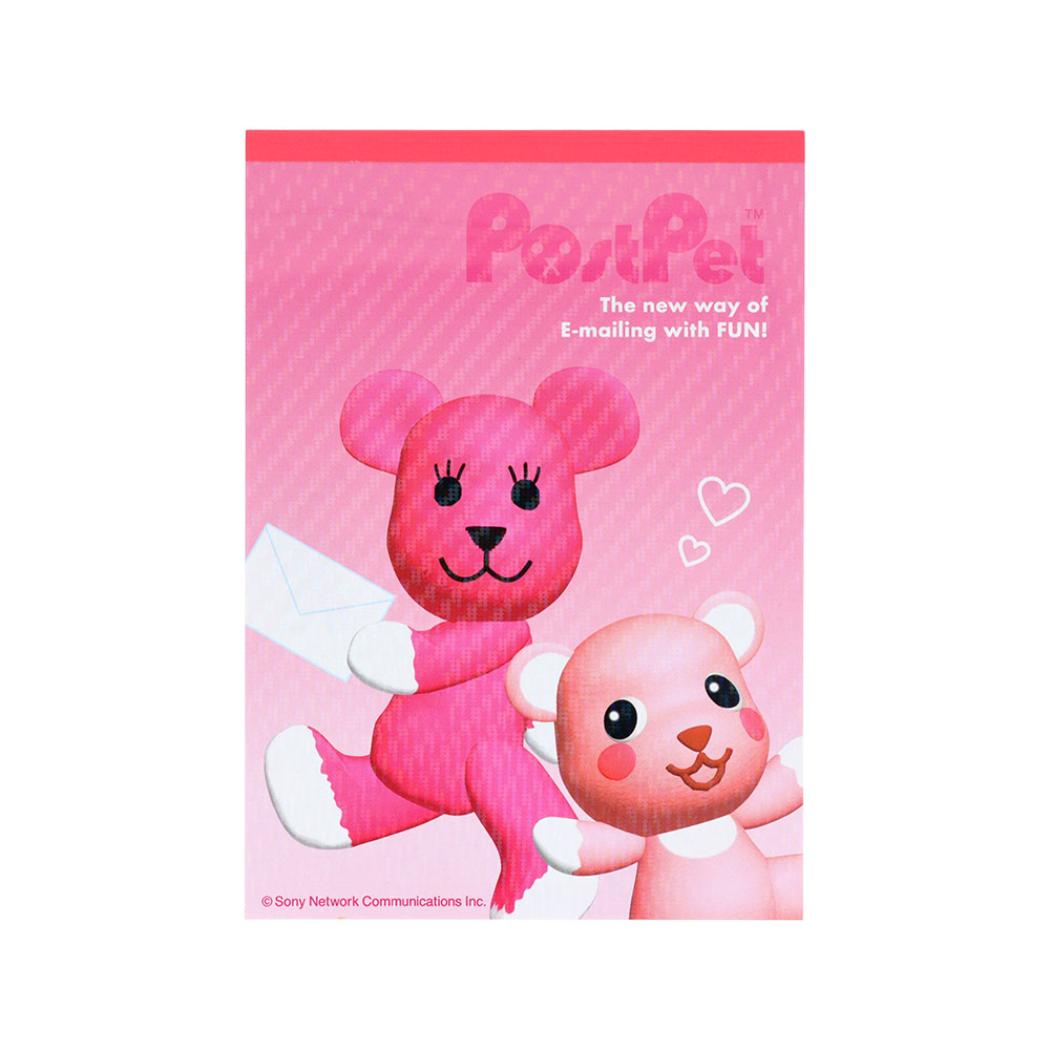 PostPet メモ帳 メモA6 モモ＆コモモ サンスター文具 メモパッド 伝言 キャラクター グッズ メール便可 シネマコレクション