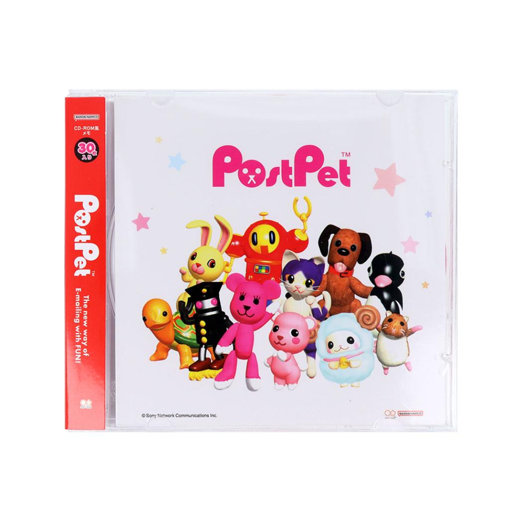 PostPet メモ帳 CD-ROM風メモ ピンク サンスター文具 メモパッド 伝言 キャラクター グッズ メール便可 シネマコレクション