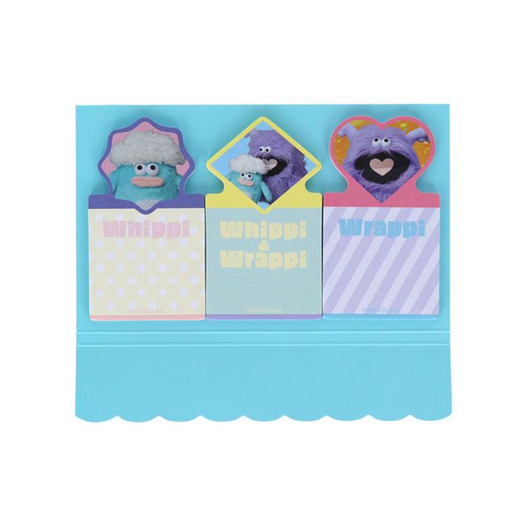 ホイッピ＆ラッピ 付せん ダイカット付箋 ピンク サンスター文具 新学期準備文具 事務用品 キャラクター グッズ メール便可 シネマコレクション