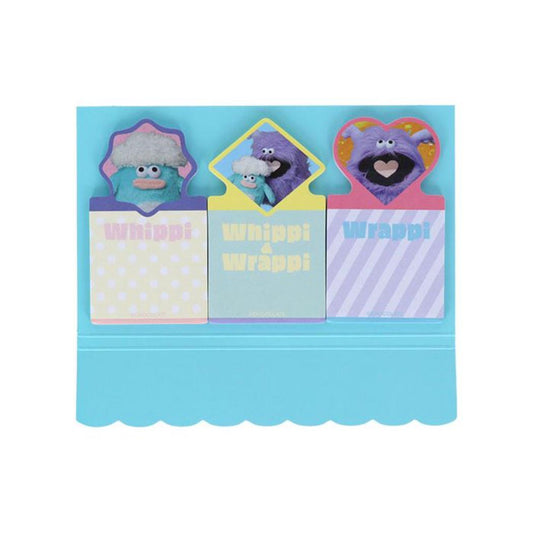 ホイッピ＆ラッピ 付せん ダイカット付箋 ピンク サンスター文具 新学期準備文具 事務用品 キャラクター グッズ メール便可 シネマコレクション