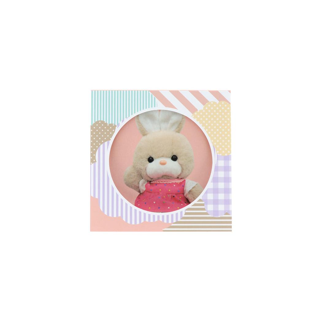 レトロぬいぐるみこれくしょん メモ帳 窓付スクエアメモ パッチワーク サンスター文具 伝言メモ メモパッド 吉徳 グッズ メール便可 シネマコレクション