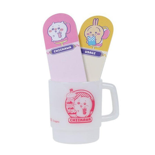 ちいかわ 付せん マグカップ付箋 DINER ちいかわ＆うさぎ サンスター文具 新学期準備文具 事務用品 キャラクター グッズ シネマコレクション
