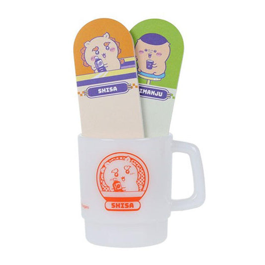 ちいかわ 付せん マグカップ付箋 DINER くりまんじゅう＆シーサー サンスター文具 新学期準備文具 事務用品 キャラクター グッズ シネマコレクション