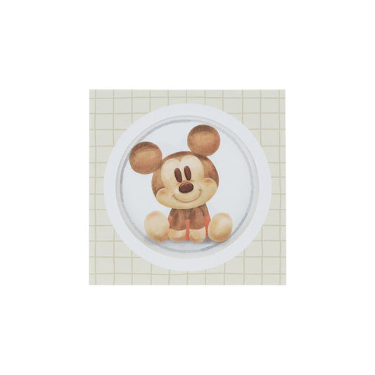 ミッキーマウス メモ帳 窓付きスクエアメモ Nuiパン ディズニー サンスター文具 伝言メモ メモパッド キャラクター グッズ メール便可 シネマコレクション