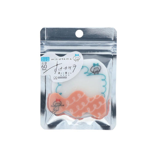mizutama 付箋 すけカケラ ぐるぐる サンスター文具 事務用品 シールふせん グッズ メール便可 シネマコレクション