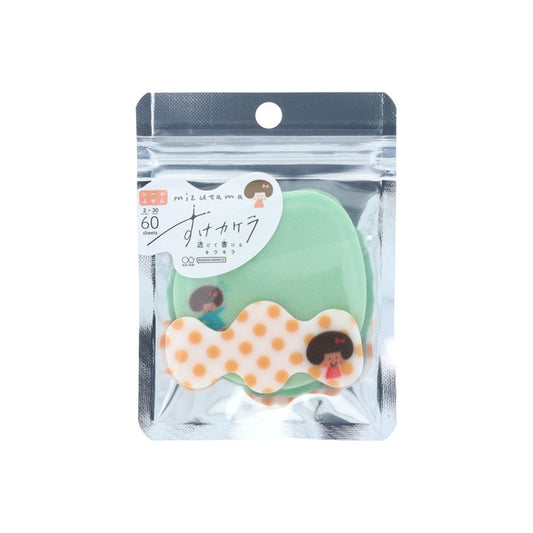 mizutama 付箋 すけカケラ ドット サンスター文具 事務用品 シールふせん グッズ メール便可 シネマコレクション
