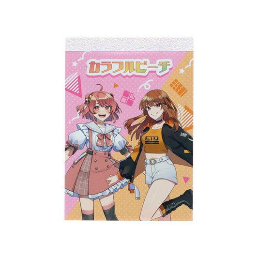 カラフルピーチ メモ帳 メモミニ ミニミニメモ のあ＆えと UUUM ウーム サンスター文具 新学期準備文具 かわいい からぴち 実況 動画クリエイター グッズ メール便可 シネマコレクション