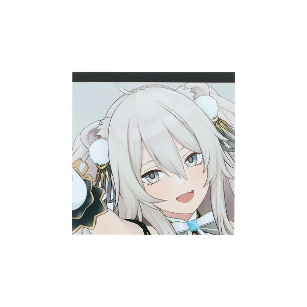 hololive ホロライブプロダクション メモ帳 スクエアメモ 獅白ぼたん HO2 サンスター文具 新学期準備文具 日本製 グッズ メール便可 シネマコレクション