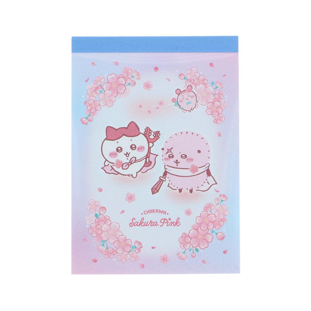ちいかわ メモ帳 メモミニ Sakura Pink サクラ ハチワレ＆ラッコ サンスター文具 新学期準備文具 キャラクター グッズ メール便可 シネマコレクション