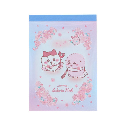 ちいかわ メモ帳 メモミニ Sakura Pink サクラ ハチワレ＆ラッコ サンスター文具 新学期準備文具 キャラクター グッズ メール便可 シネマコレクション