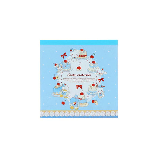 サンリオキャラクターズ メモ帳 スクエアメモ スイートケーキコレクション スカイブルーチェリーケーキ Sanrio サンスター文具 新学期準備文具 かわいい キャラクター グッズ メール便可 シネマコレクション