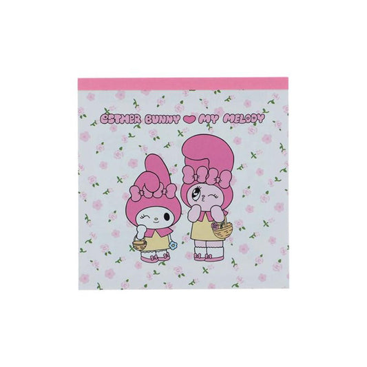 エスターバニーxマイメロディ メモ帳 スクエアメモ W Esther Bunny サンリオ サンスター文具 新学期準備文具 かわいい キャラクター グッズ メール便可 シネマコレクション