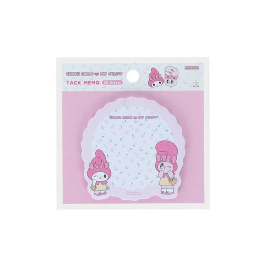 エスターバニーxマイメロディ 付せん ダイカット付箋 W Esther Bunny サンリオ サンスター文具 新学期準備文具 伝言 事務用品 キャラクター グッズ メール便可 シネマコレクション