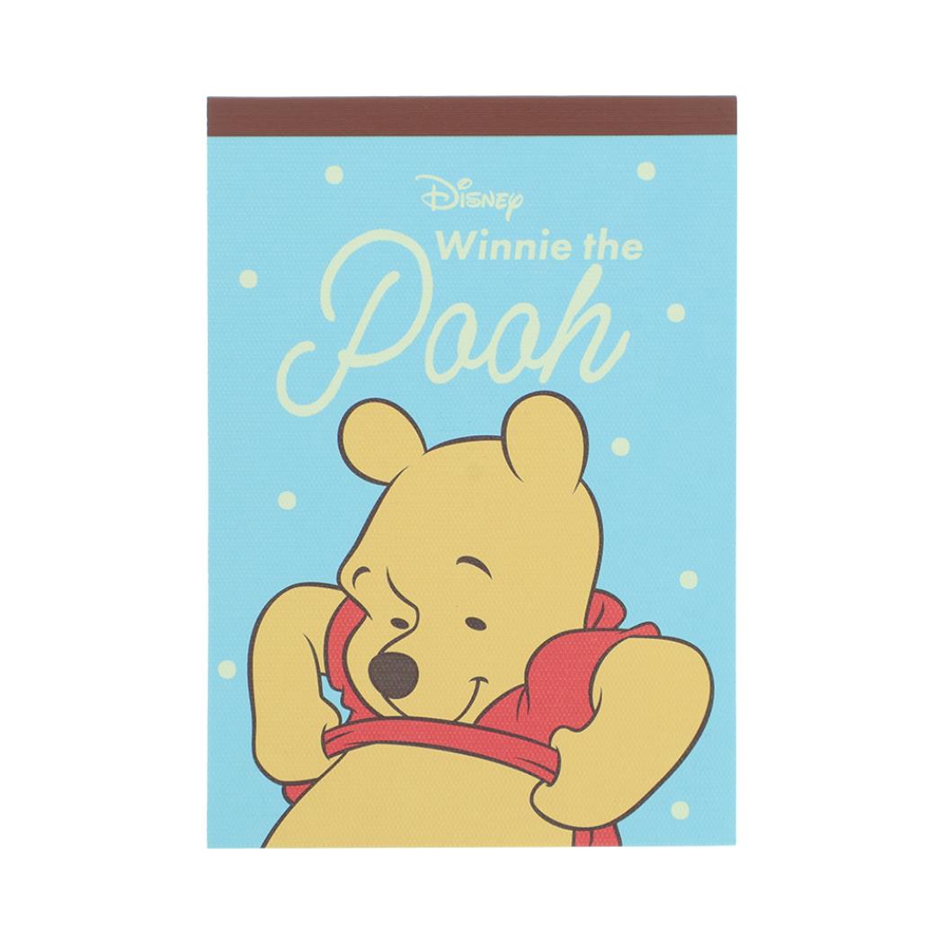 くまのプーさん メモ帳 メモB7 Winnie the Pooh 10 ブルー ディズニー サンスター文具