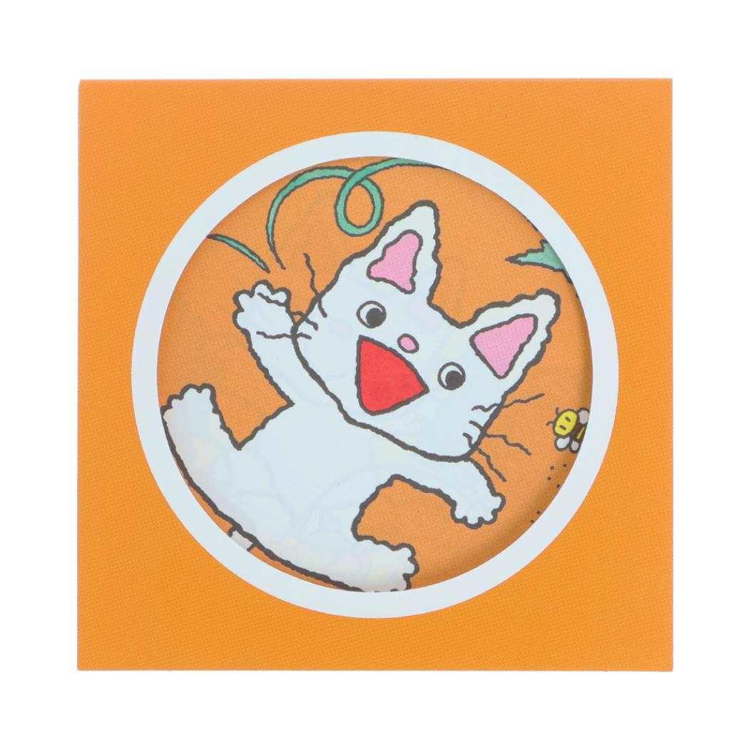 ノンタン メモ帳 窓付きスクエアメモ O オレンジ サンスター文具