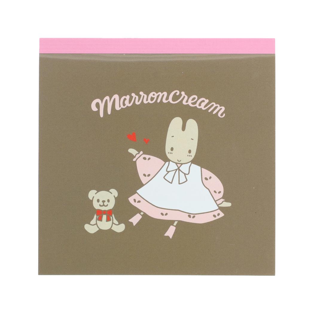 サンリオキャラクターズ メモ帳 スクエアメモ レトロ マロンクリーム Sanrio サンスター文具