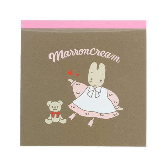 サンリオキャラクターズ メモ帳 スクエアメモ レトロ マロンクリーム Sanrio サンスター文具