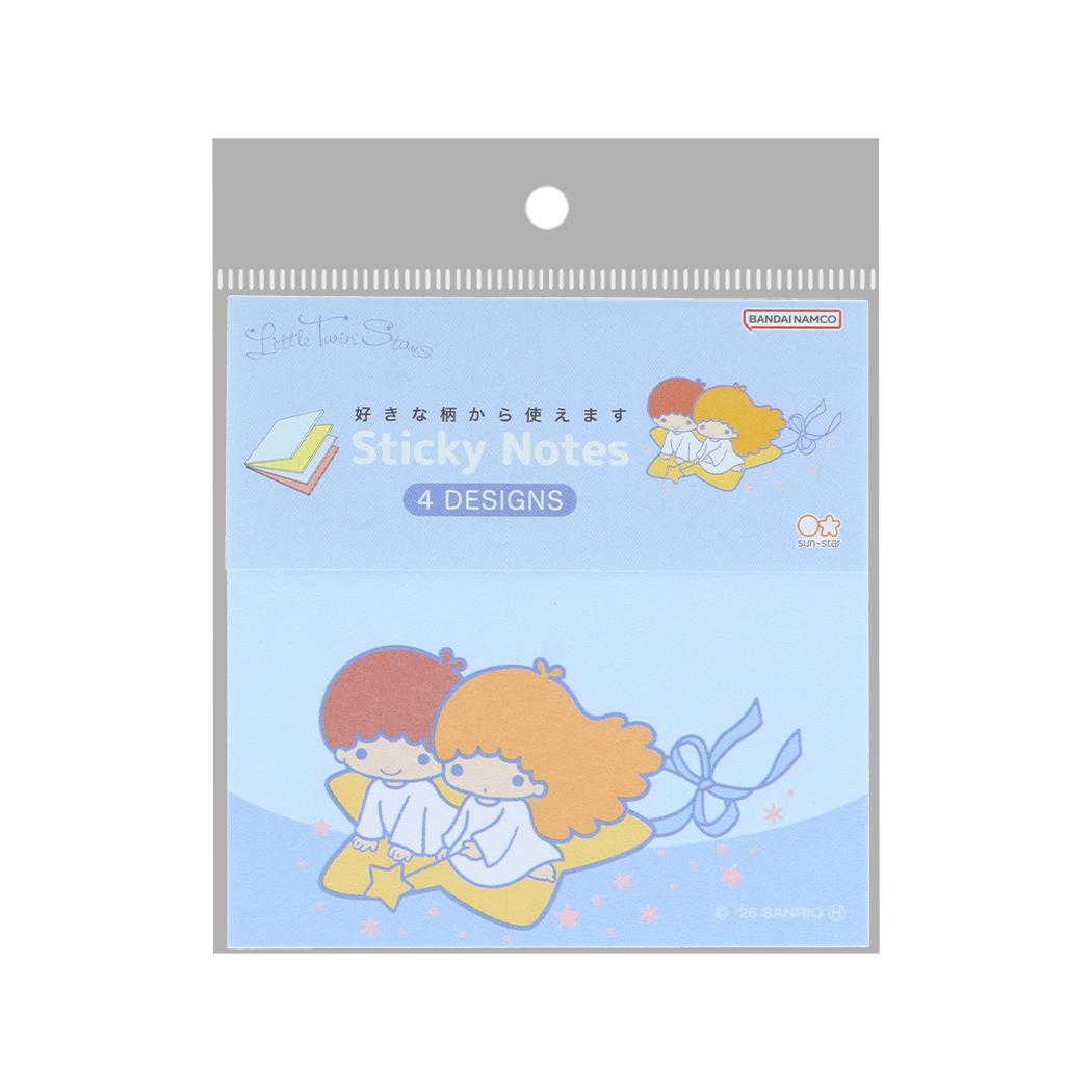 サンリオキャラクターズ 付せん 付箋メモ レトロ リトルツインスターズ Sanrio サンスター文具